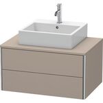 Duravit Waschtischunterbau XSQUARE 400x800x548mm basalt matt