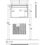 V&B Spiegel MORE TO SEE 14 500x750x47mm, 6,2 W