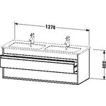 Duravit Waschtischunterbau KETHO 480x1270x475mm basalt matt