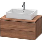 Duravit Konsolenunterschrank L-CUBE 400x820x547mm flannel grey seidenmatt