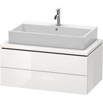 Duravit Konsolenunterschrank L-CUBE 400x920x547mm flannel grey seidenmatt