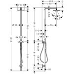 HG Duschsäule AXOR STARCK m Kopfbr 240 Therm. 1 jet pol. bl chrome