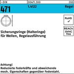 Sicherungsring DIN 471 17x 1 1.4122 Regelausf. 100 Stück - VPE: 100