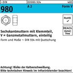 Sechskantmutter DIN 980 Klemmteil VM 10 A 2 500 Stück - VPE: 500