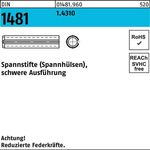 Spannstift DIN 1481 2x 6 1.4310 schwere Ausführung 100 Stück - VPE: 100