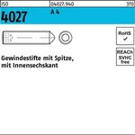 Gewindestift ISO 4027 Spitze/Innen-6kt M8x 16 A 4 200 Stück - VPE: 200