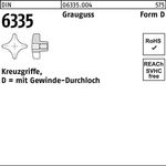 Kreuzgriff DIN 6335 Gewindedurchloch D 50 M10 Grauguss 10 Stück - VPE: 10