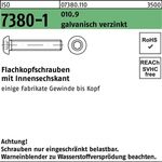 Flachkopfschraube ISO 7380-1 Innen-6kt M4x5 010.9 galv.verz. 500St. - VPE: 500