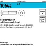 Senkschraube ISO 10642 Innen-6kt M8x 50 A 4 100 Stück - VPE: 100