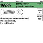 Linsenblechschraube ISO 14585 ISR/Spitze 4,2x32 -F Stahl geh.galv.verz. 500St. - VPE: 500