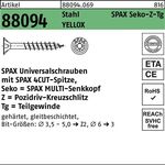 Schraube R 88094 SEKO Spitze/PZ 3,5x45/30-Z Stahl galv.verz. gelb 1000St. SPAX - VPE: 1000