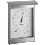 Wetterstation H215xB145xT70mm silber/weiß Alu/KU f.innen/außen TFA