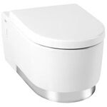 Geberit WC-Sitz JOOP! m De abnehmbar Scharniere Edelstahl weiß