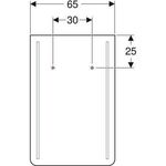 Geberit Lichtspiegel RENOVA COMFORT 600x1000x35mm