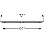 Geberit Möbelgriff iCon 737x19x33mm sandgrau matt