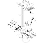 HG Showerp RAINDANCE Sel E 300 2jet ST DN 15 weiß/chrom