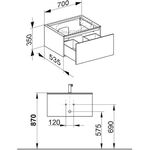 Keuco WTU EDITION 11 PLANNING 700x350x535mm m LED-I-Bel trü