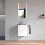 Duravit Waschtischunterbau L-CUBE 400x434x341mm Ans rechts weiß hochglanz