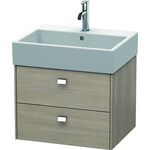 Duravit Waschtischunterbau BRIOSO Griffe chrom 442x584x459mm pine silver