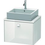 Duravit Konsolenunterschrank BRIOSO Griff chrom 442x620x480mm taupe matt