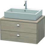 Duravit Konsolenunterschrank BRIOSO Griffe chrom 442x820x550mm pine silver