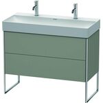 Duravit Waschtischunterbau XSQUARE 731x984x460mm steingrau seidenmatt