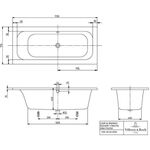 V&B Whirlpoolsystem LOOP & FRIENDS m Loop & Friends BW R-eck 170x75 Te Pos