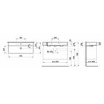 Laufen Waschtisch VAL 950x420mm m ÜL 3 HL-Ausf. weiß matt