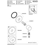 Keuco Schlauchanschluss IXMO Rosette rund alu-fin