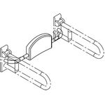 Hewi Rückenstütze SERIE 801 BS 150mm tief stahlblau