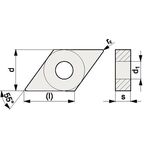 Wendeschneidplatte DNMG 150604-F PMK10 Bearb.Schlicht PROMAT - VPE: 10