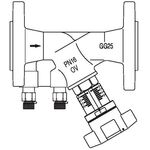 OV Strangregulierventil Hydrocontrol VFC PN 16 GG Flanschanschluss ANSI DN 40