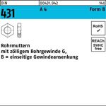 Rohrmutter DIN 431 BG 3/8 A 4 25 Stück - VPE: 25