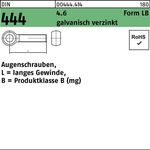 Augenschraube DIN 444 FormLB LBM 24x 100 4.6 galv.verz. 1 Stück