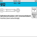 Zylinderschraube DIN 912 Innen-6kt M6x 20 A 4 - 80 100 Stück - VPE: 100