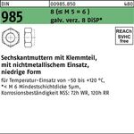 Sechskantmutter DIN 985 Klemmteil M10 8 (=M5 = 6 ) galv.verz. 8 DiSP 100St. - VPE: 100