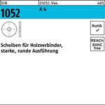 Unterlegscheibe DIN 1052 rund 23x 80x 8 A 4 10 Stück - VPE: 10