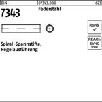 Spiralspannstift DIN 7343/ISO 8750 2x 8 Federstahl Regelausf. 1000 Stück - VPE: 1000