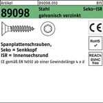 Spanplattenschraube R 89098 SEKO ISR VG 3x35-T10 Stahl galv.verz. 1000St. - VPE: 1000