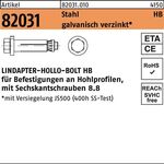 Hohlraumdübel R 82031 6-ktschraube HB 12-2 ( 80/47) 8.8 galv.verz. 1St.