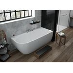 Hoesch Eck-Badewanne iSENSI 1900x900x450mm, rechts weiß