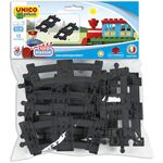 Bausteine Schienen Set 12 Teile Unico