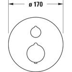 Duravit Fertigmontahe-Set C.1 f UP-WannThst. m Ab-/Umstellv. rd sw ma