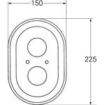 Grohe Rosette PG14 chr