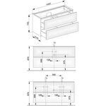 Keuco Waschtischunterbau EDITION 11 1400x700x535mm m LED-I-Bel we sdm