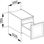 Keuco Unterbauschrank EDITION 11 350x350x535mm cash sdm