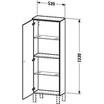 Duravit Halbhochschrank BRIOSO 1330x520x240mm G. Frontfarbe TA li li-bl