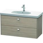 Duravit Waschtischunterbau BRIOSO Griffe chrom 563x1020x469mm pine silver