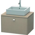 Duravit Konsolenunterschrank BRIOSO Griff chrom 442x720x550mm leinen