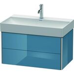 Duravit Waschtischunterbau XSQUARE 397x784x460mm stone blue hochglanz